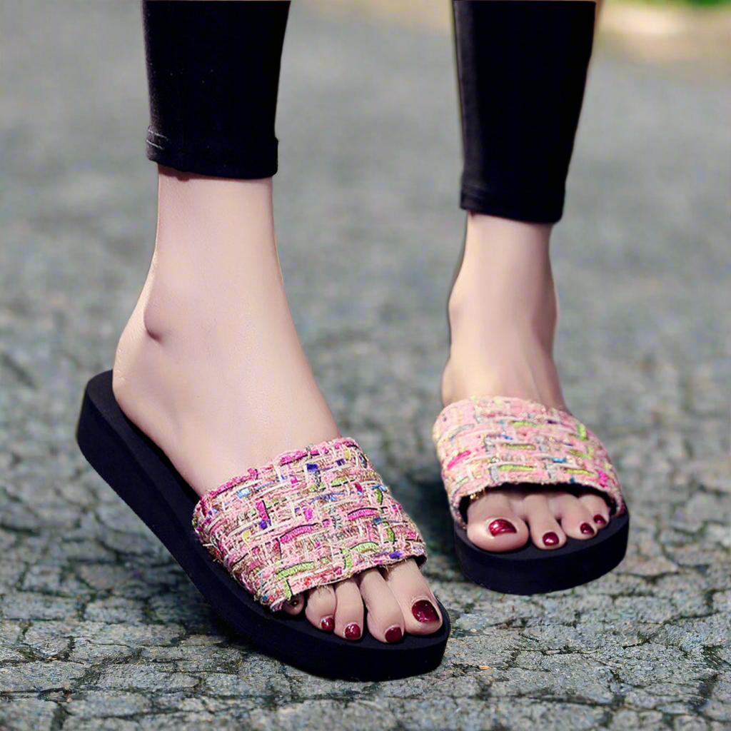 Elegant Woven Slip-On Flats VSC1