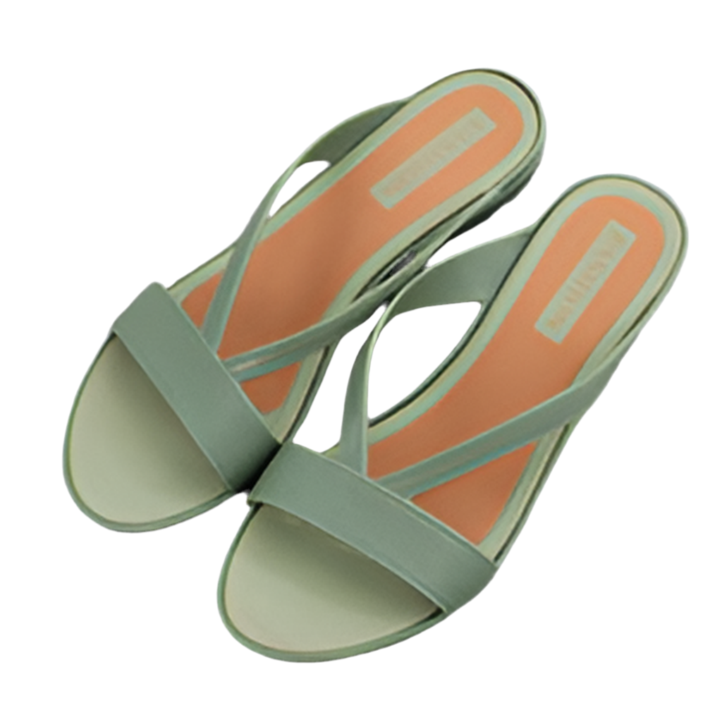 Neutral Cross-Strap Slide 
Women Footwear Sandals VTH10