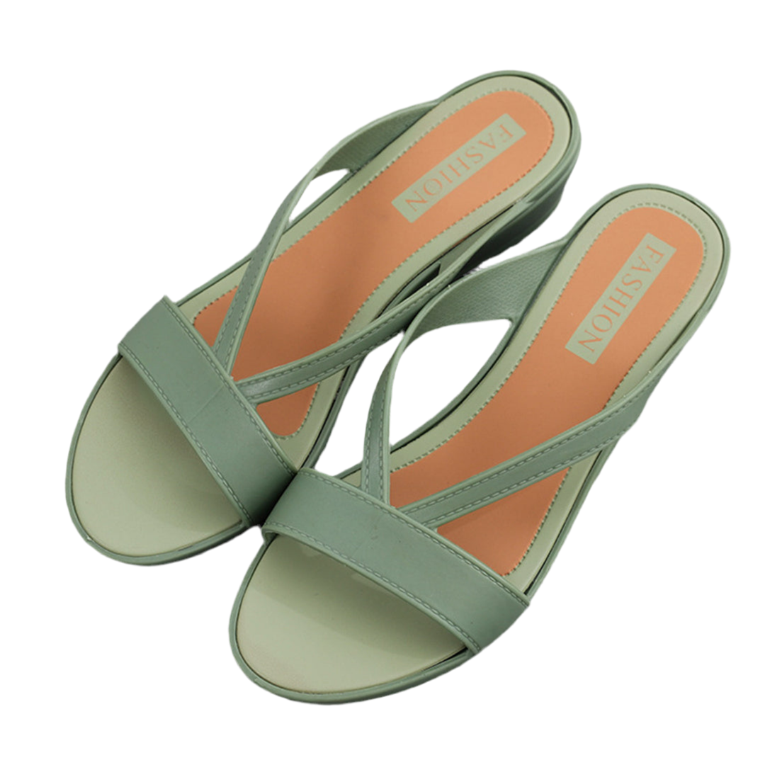 Neutral Cross-Strap Slide 
Women Footwear Sandals VTH10